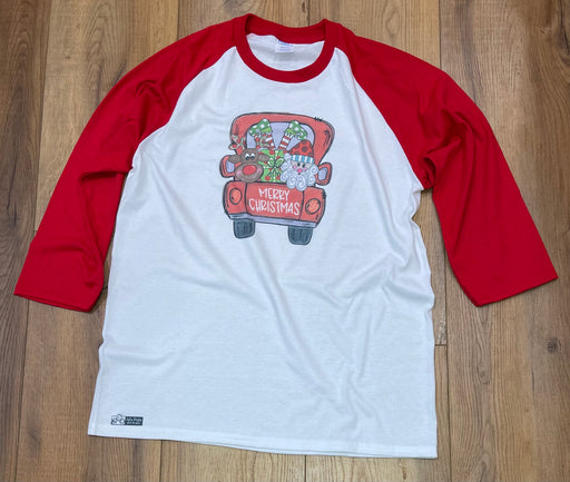 Christmas Truck-Long Sleeve T-shirt - Al's Pals Pets