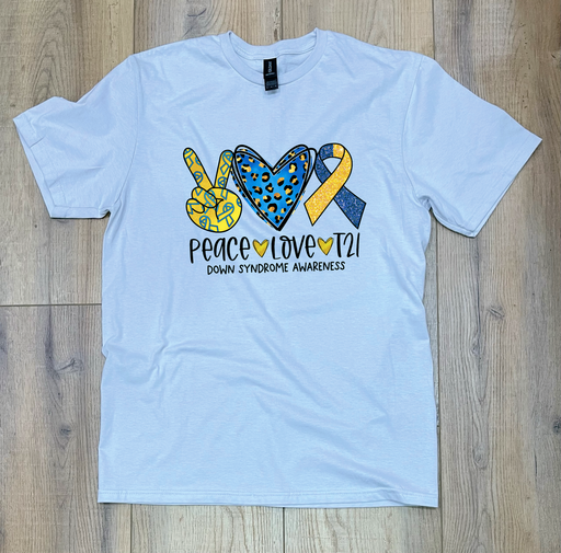 Peace Love T21 Tshirt - Al's Pals Pets